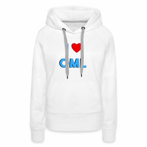I LOVE OML - Vrouwen Premium hoodie