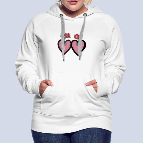 MidCenturyStyle Hearts - Vrouwen Premium hoodie