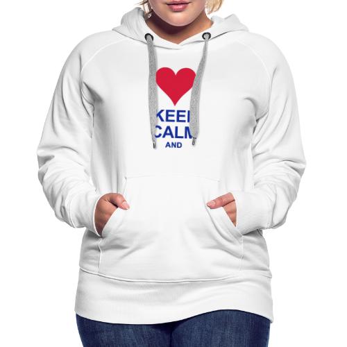 Be calm and write your text - Women's Premium Hoodie