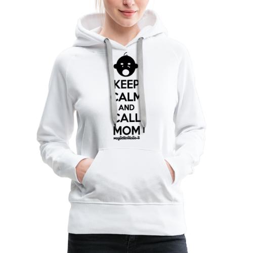 keep mom v - Felpa con cappuccio premium da donna