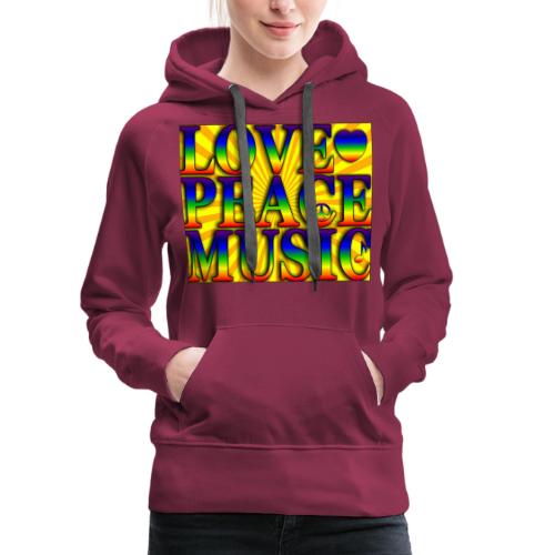 Love Peace and Music - Women's Premium Hoodie