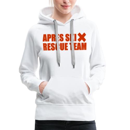 apres-ski rescue team - Vrouwen Premium hoodie