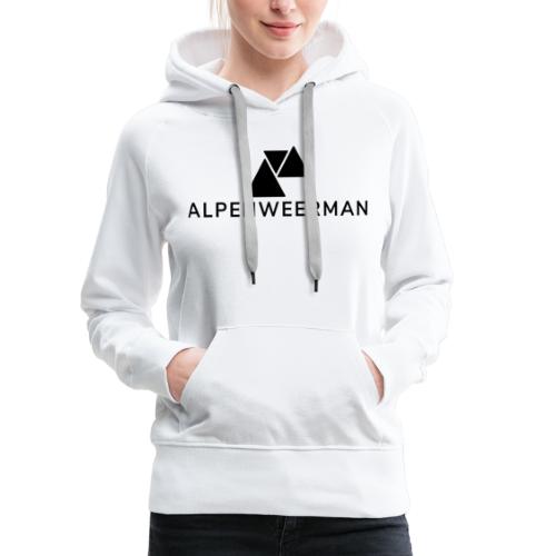 logo alpenweerman zwart - Vrouwen Premium hoodie