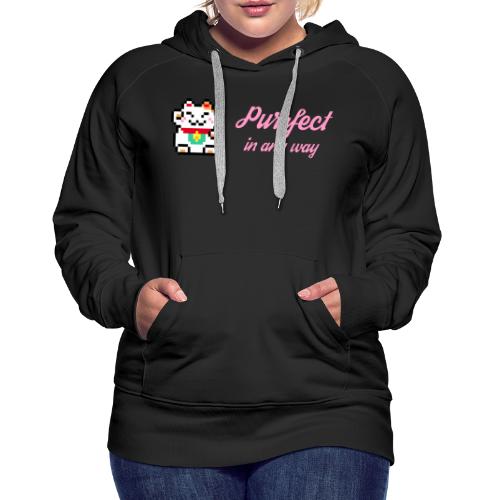 Purrfect in any way (Pink) - Women's Premium Hoodie