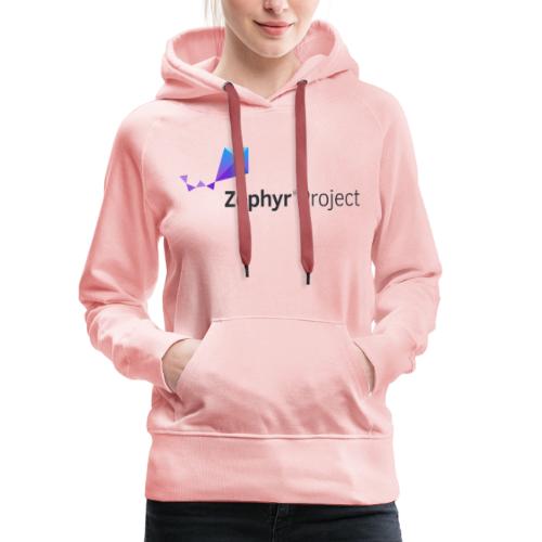Zephyr Project Logo - Dame Premium hættetrøje