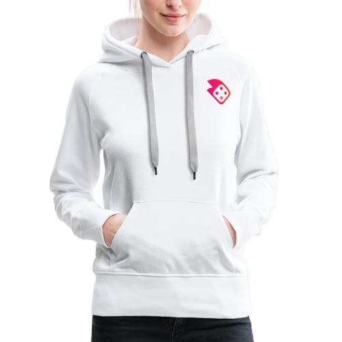 Team Space Noir + Logo - Sweat-shirt à capuche Premium Femme