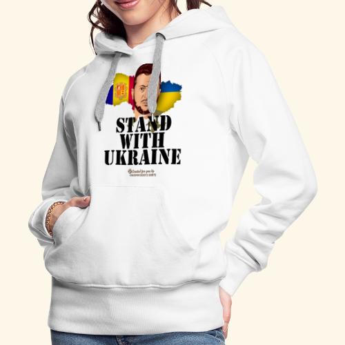 Ukraine Andorra - Frauen Premium Hoodie