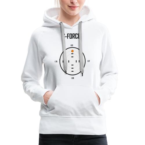 G Force race car - Sweat-shirt à capuche Premium Femme