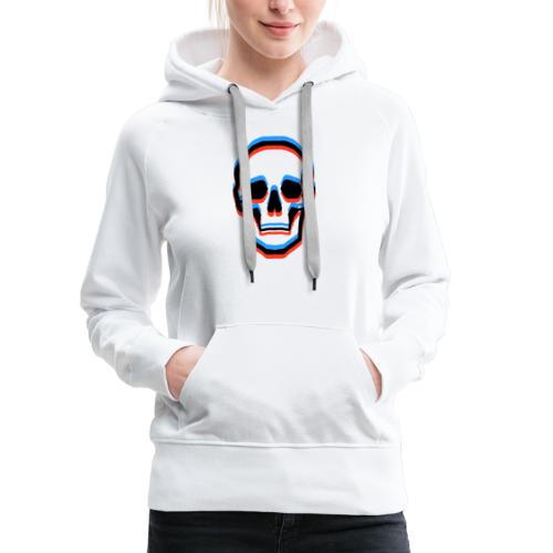 3D Skull/Totenkopf - Frauen Premium Hoodie
