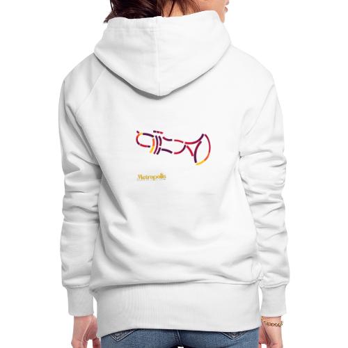 Trumpet, rugzijde - Vrouwen Premium hoodie