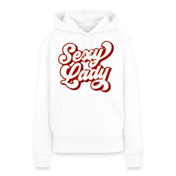 Sexy Lady | Farben änderbar - Frauen Premium Bio Hoodie - Weiß - Vorne - Julia (174cm)