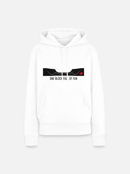 skate sk8 skateboarder skate-love halfpipe - Frauen Premium Bio Hoodie - Weiß