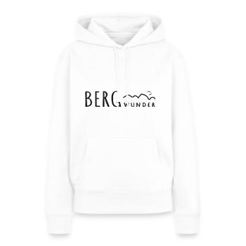 Berg Wunder - Frauen Premium Bio Hoodie - Weiß - Vorne - Julia (174cm)