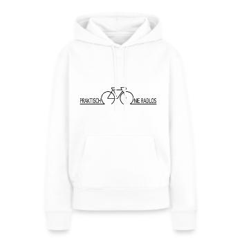 Radlos praktisch nie Radler Radfahrer Kurier - Frauen Premium Bio Hoodie - Weiß - Vorne - Julia (174cm)
