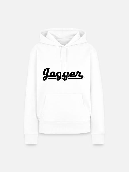 Jogger - Frauen Premium Bio Hoodie - Weiß