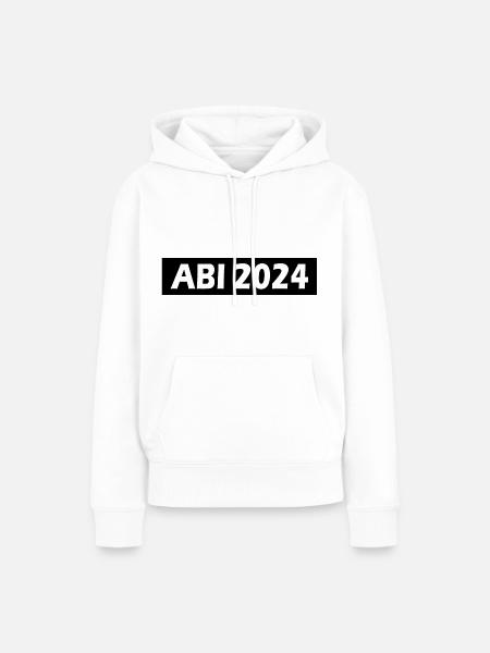 Abi 2024 - Frauen Premium Bio Hoodie - Weiß