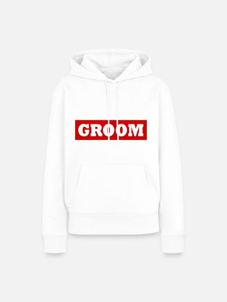 Groom - Frauen Premium Bio Hoodie - Weiß