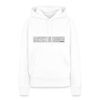 KOREANISCH - VIEL GLÜCK 1 - Frauen Premium Bio Hoodie - Weiß - Vorne - Julia (174cm)