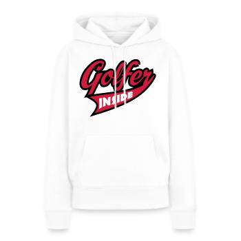 Golf - Frauen Premium Bio Hoodie - Weiß - Vorne - Julia (174cm)