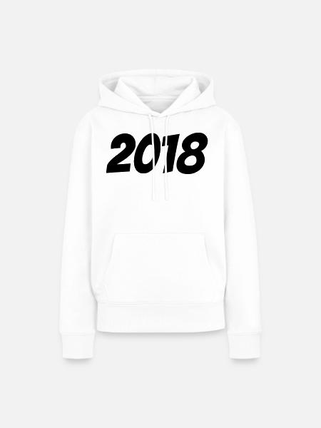 2018 - Frauen Premium Bio Hoodie - Weiß