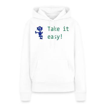lustiger Comicstyle - Frauen Premium Bio Hoodie - Weiß - Vorne - Julia (174cm)
