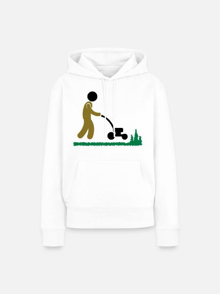 garten - Frauen Premium Bio Hoodie - Weiß