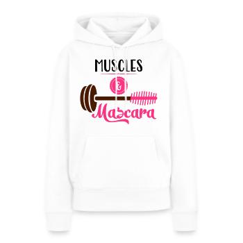 Fitness - Sweat à capuche Premium bio Femme - blanc - Devant - Julia (174cm)