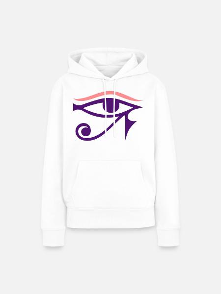 auge - Frauen Premium Bio Hoodie - Weiß