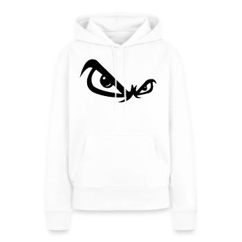 Böse Blick - Frauen Premium Bio Hoodie - Weiß - Vorne - Julia (174cm)