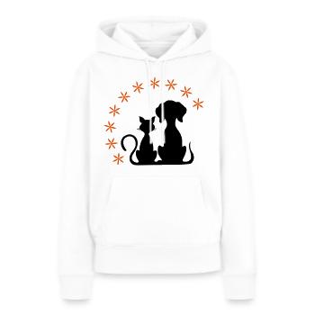Haustiere - Frauen Premium Bio Hoodie - Weiß - Vorne - Julia (174cm)