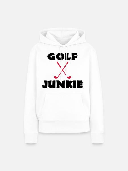 golf - Frauen Premium Bio Hoodie - Weiß
