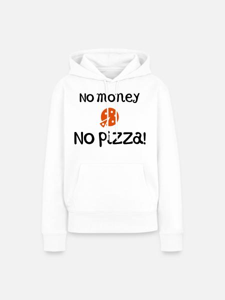 pizza - Frauen Premium Bio Hoodie - Weiß