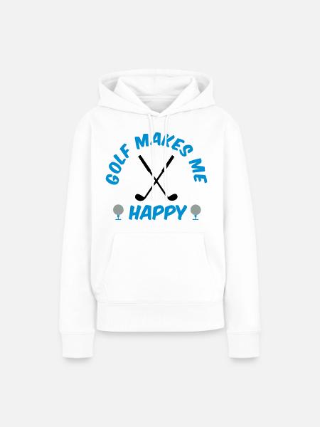 golf - Frauen Premium Bio Hoodie - Weiß