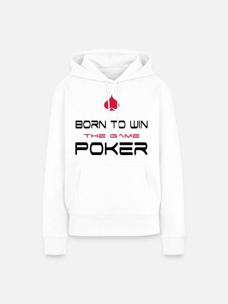 poker - Frauen Premium Bio Hoodie - Weiß