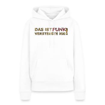 Das ist Punk - Frauen Premium Bio Hoodie - Weiß - Vorne - Julia (174cm)