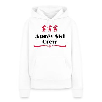 apres ski - Sweat à capuche Premium bio Femme - blanc - Devant - Julia (174cm)