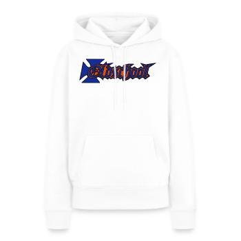 Old School - style - cool - Frauen Premium Bio Hoodie - Weiß - Vorne - Julia (174cm)