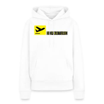Avion qui décolle - Sweat à capuche Premium bio Femme - blanc - Devant - Julia (174cm)