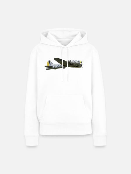 B-17 - Frauen Premium Bio Hoodie - Weiß