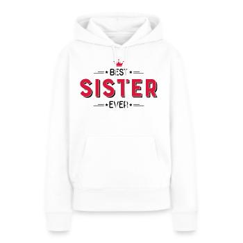 Sister - Frauen Premium Bio Hoodie - Weiß - Vorne - Julia (174cm)