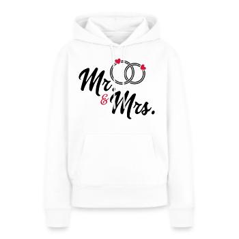 Ehepaar - Frauen Premium Bio Hoodie - Weiß - Vorne - Julia (174cm)