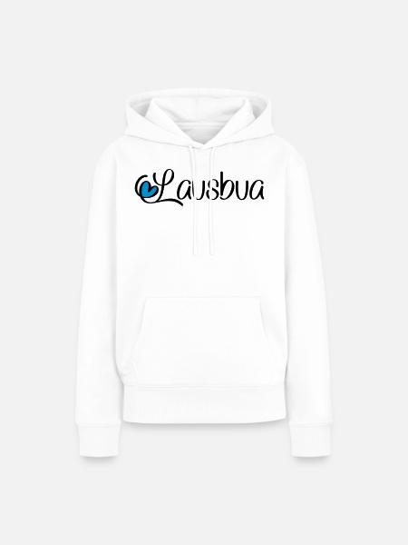 Lausbua - Frauen Premium Bio Hoodie - Weiß