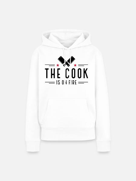 Koch - Frauen Premium Bio Hoodie - Weiß