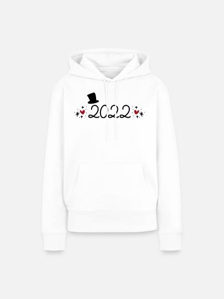 2022 - Frauen Premium Bio Hoodie - Weiß