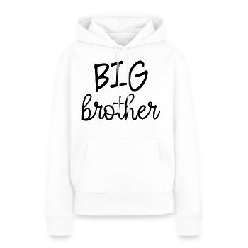 Frère aîné - Sweat à capuche Premium bio Femme - blanc - Devant - Julia (174cm)