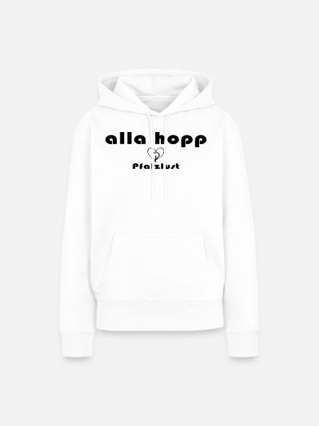 alla hopp - Frauen Premium Bio Hoodie - Weiß