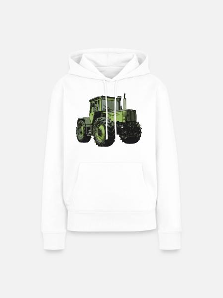 MB trac 1800 intercooler Traktor - Frauen Premium Bio Hoodie - Weiß