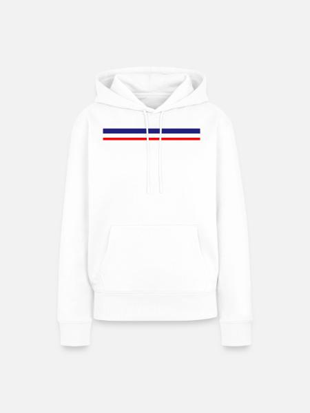 Frankreich Sport - Frauen Premium Bio Hoodie - Weiß