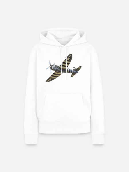 P-47 Thunderbolt - Frauen Premium Bio Hoodie - Weiß