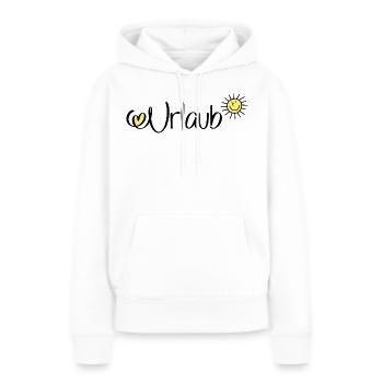 Urlaub - Frauen Premium Bio Hoodie - Weiß - Vorne - Julia (174cm)
